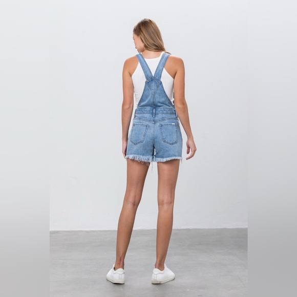 Insane Gene Jean Shorts Overalls Size Small - Picture 16 of 16